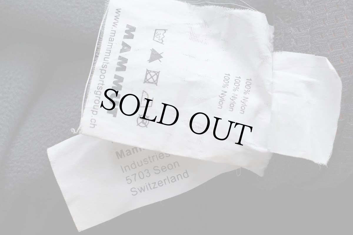 画像7: MAMMUTマムート ロゴ刺繍 SOFtech 切り替え ナイロン ソフトシェル スキーパンツ 黒 48 (7)