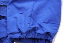 画像8: 80s USA製 LANDS'ENDランズエンド サイドジップ フリースライナー ナイロンパンツ 青 M (8)