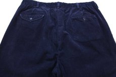 画像5: 90s ポロ ラルフローレン HAMMOND PANT ツータック コットン コーデュロイパンツ 紺 W38 L32 (5)