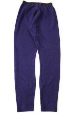 画像3: 00s USA製 patagoniaパタゴニア CAPILENEキャプリーン インナー フリースパンツ ナス紺 W-M (3)