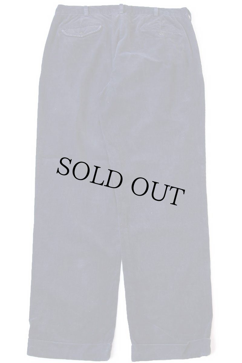 画像3: 90s ポロ ラルフローレン HAMMOND PANT ツータック コットン コーデュロイパンツ 紺 W38 L32 (3)