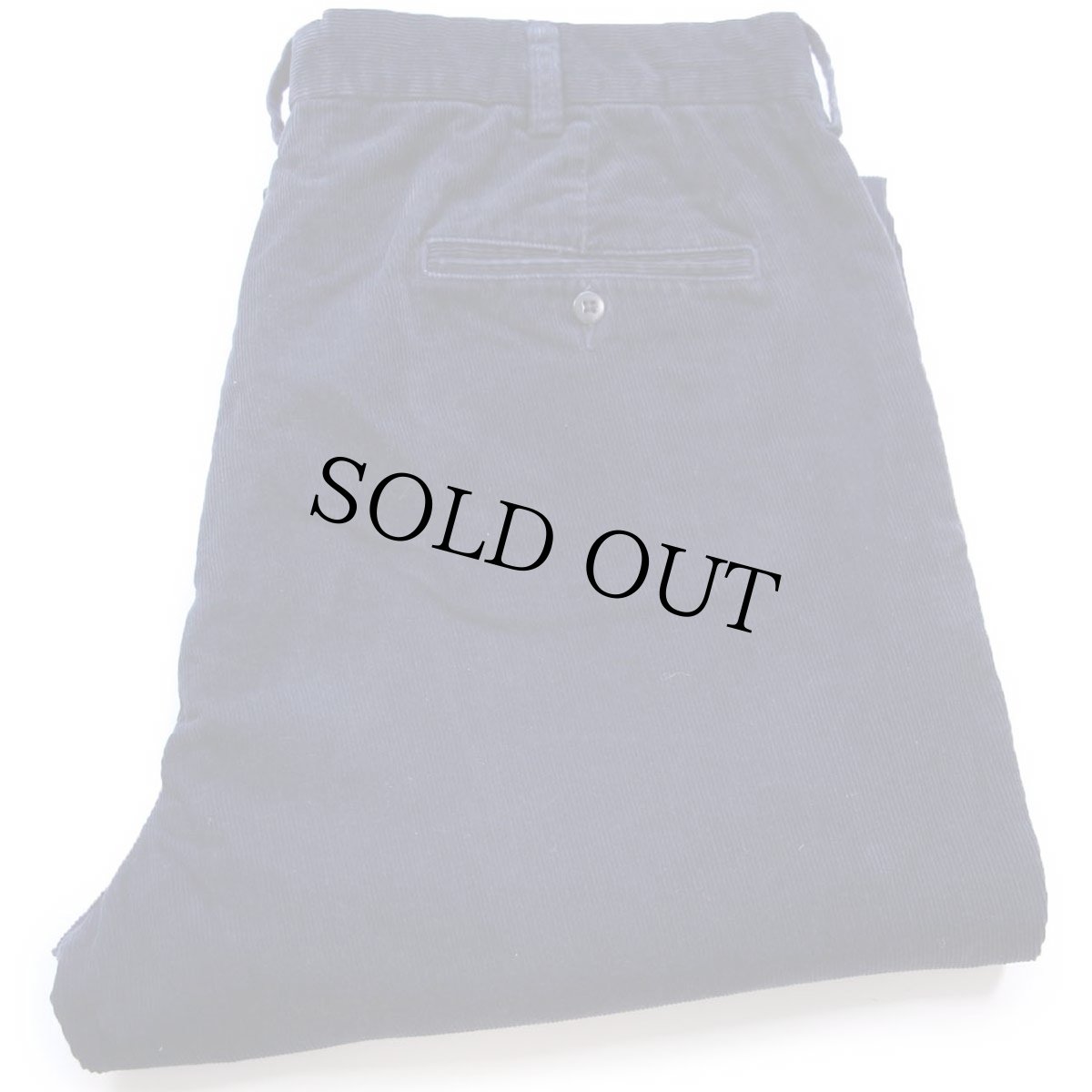 画像1: 90s ポロ ラルフローレン HAMMOND PANT ツータック コットン コーデュロイパンツ 紺 W38 L32 (1)