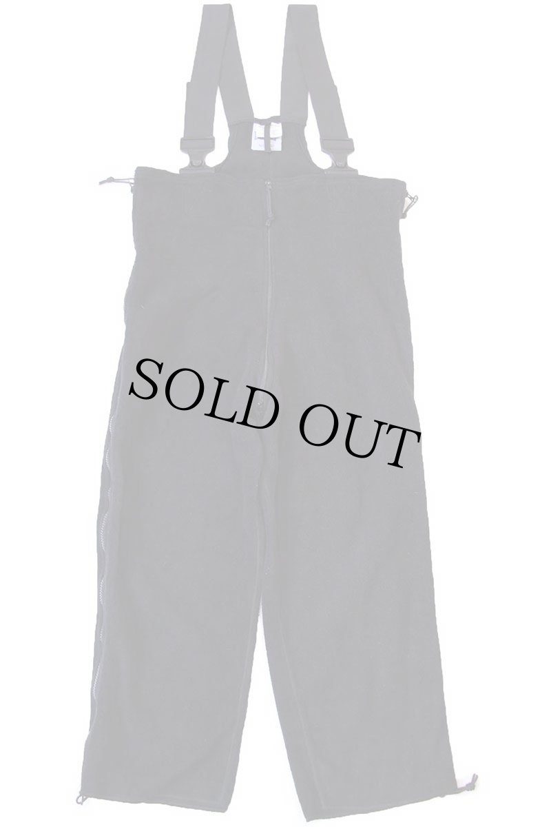 画像2: 00s 米軍 ECWCS POLARTEC フリースライナー オーバーオール 黒 M-S/R (2)