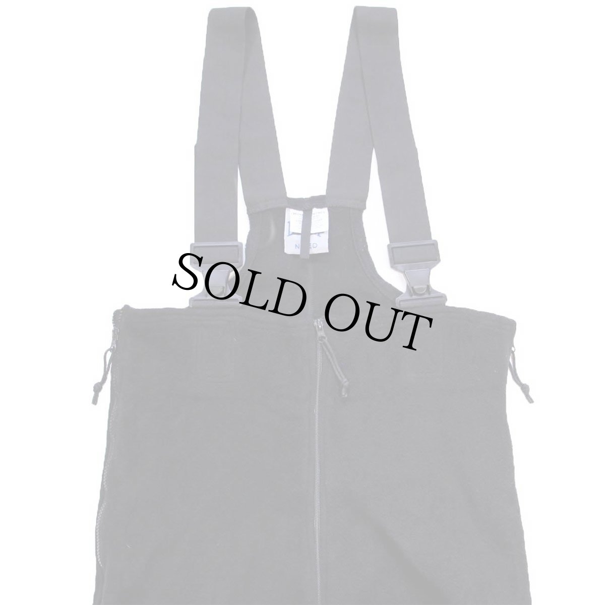 画像1: 00s 米軍 ECWCS POLARTEC フリースライナー オーバーオール 黒 M-S/R (1)