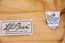 画像4: 70s L.L.Bean 筆記体タグ 無地 コットン シャモアクロスシャツ 薄オレンジ 18 (4)