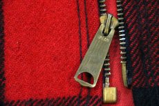 画像7: 70s Woolrichウールリッチ バッファローチェック マッキーノ ウールジャケット 赤×黒 (7)