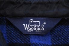画像4: 80s Woolrichウールリッチ バッファローチェック ウールシャツ 青×黒 (4)