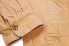 画像7: 70s L.L.Bean 筆記体タグ 無地 コットン シャモアクロスシャツ 薄オレンジ 18 (7)