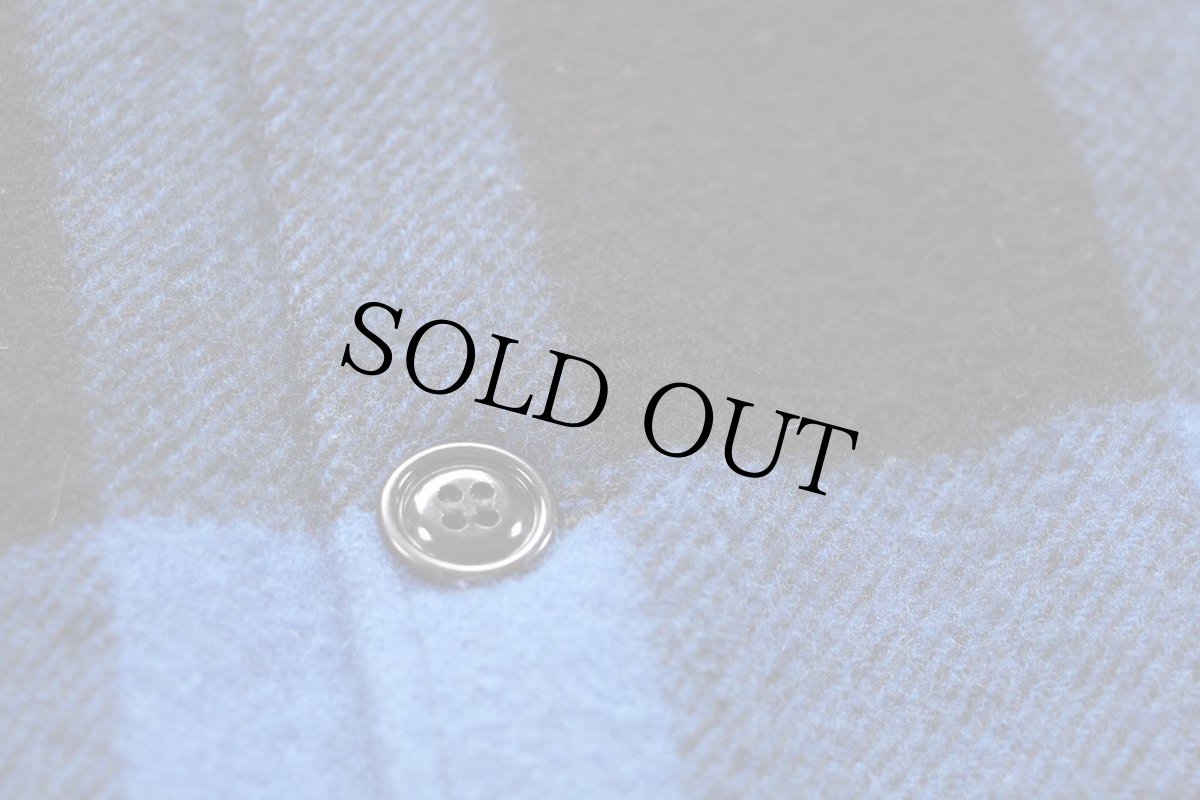 画像5: USA製 BEMIDJI WOOLEN MILLS ベミジ バッファローチェック ウールシャツジャケット 青×黒 M (5)