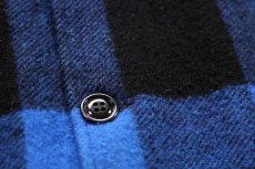 画像5: USA製 BEMIDJI WOOLEN MILLS ベミジ バッファローチェック ウールシャツジャケット 青×黒 M (5)
