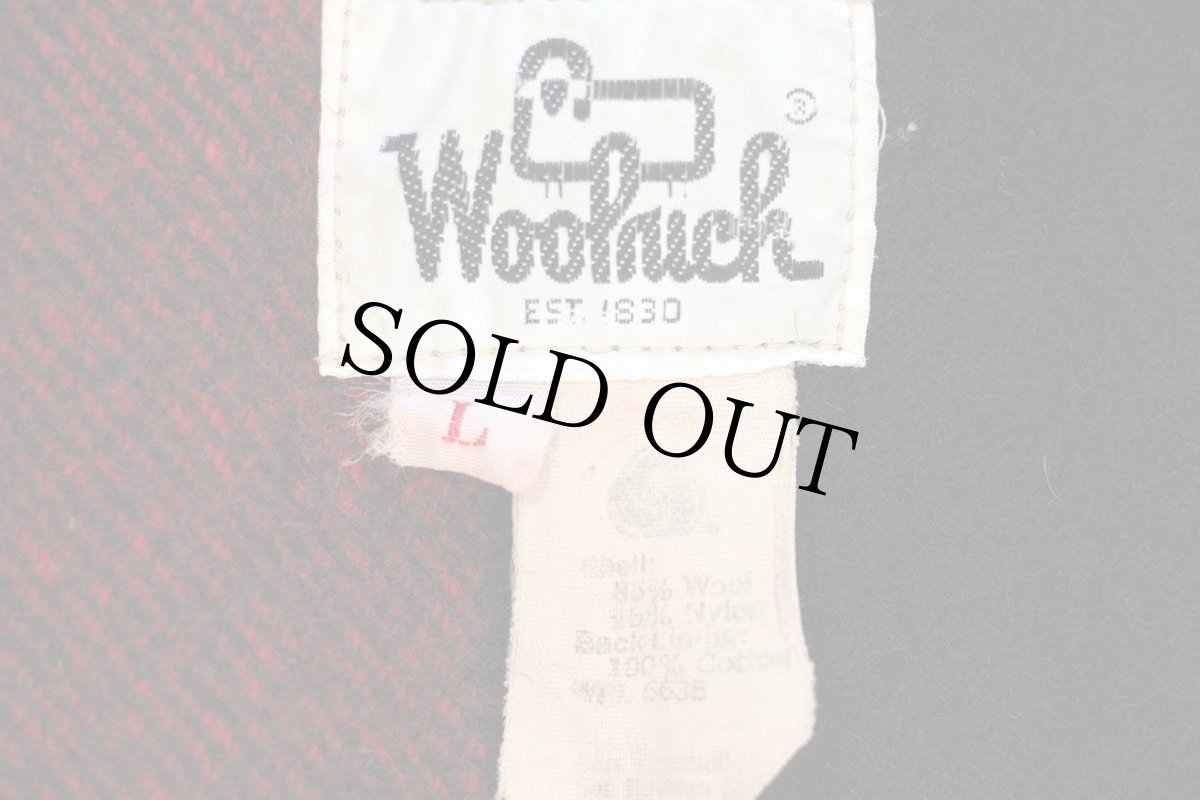 画像5: 70s Woolrichウールリッチ バッファローチェック マッキーノ ウールジャケット 赤×黒 (5)