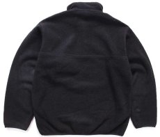画像1: 00s USA製 patagoniaパタゴニア シンチラ フリース スナップT 黒 M (1)