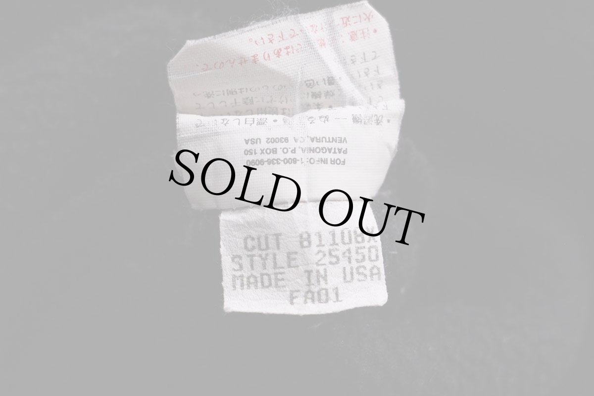 画像5: 00s USA製 patagoniaパタゴニア シンチラ フリース スナップT 黒 M (5)