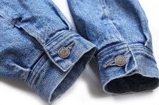 画像8: 90s GAPギャップ チェック ネルライナー デニムジャケット 4ポケット M (8)