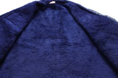 画像5: 70s American Airlines ボーイング767 飛行機 パッチ付き スタンドカラー ボアライナー ナイロンジャケット ボロ 紺 (5)