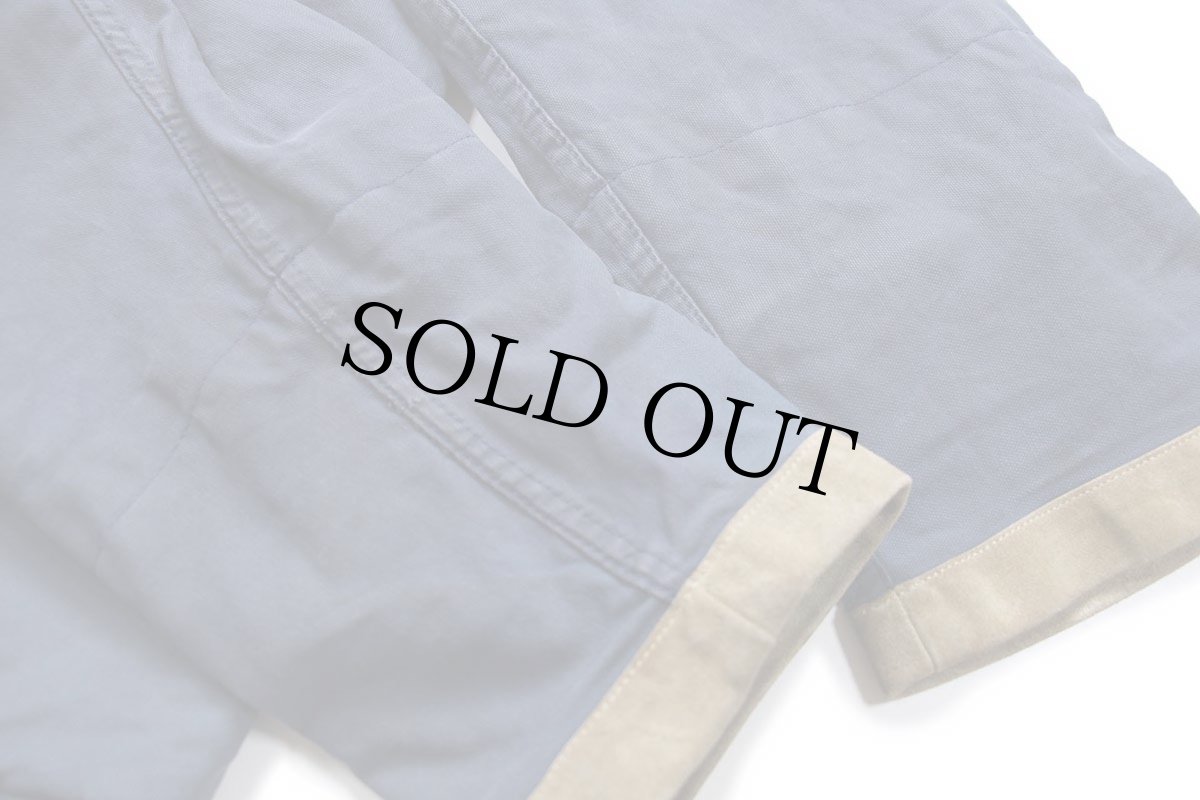 画像9: イタリア製 Fay チンスト&タータンチェック ウールライナー付き コットン キャンバス ファイヤーマンコート 薄紺 フェード L (9)