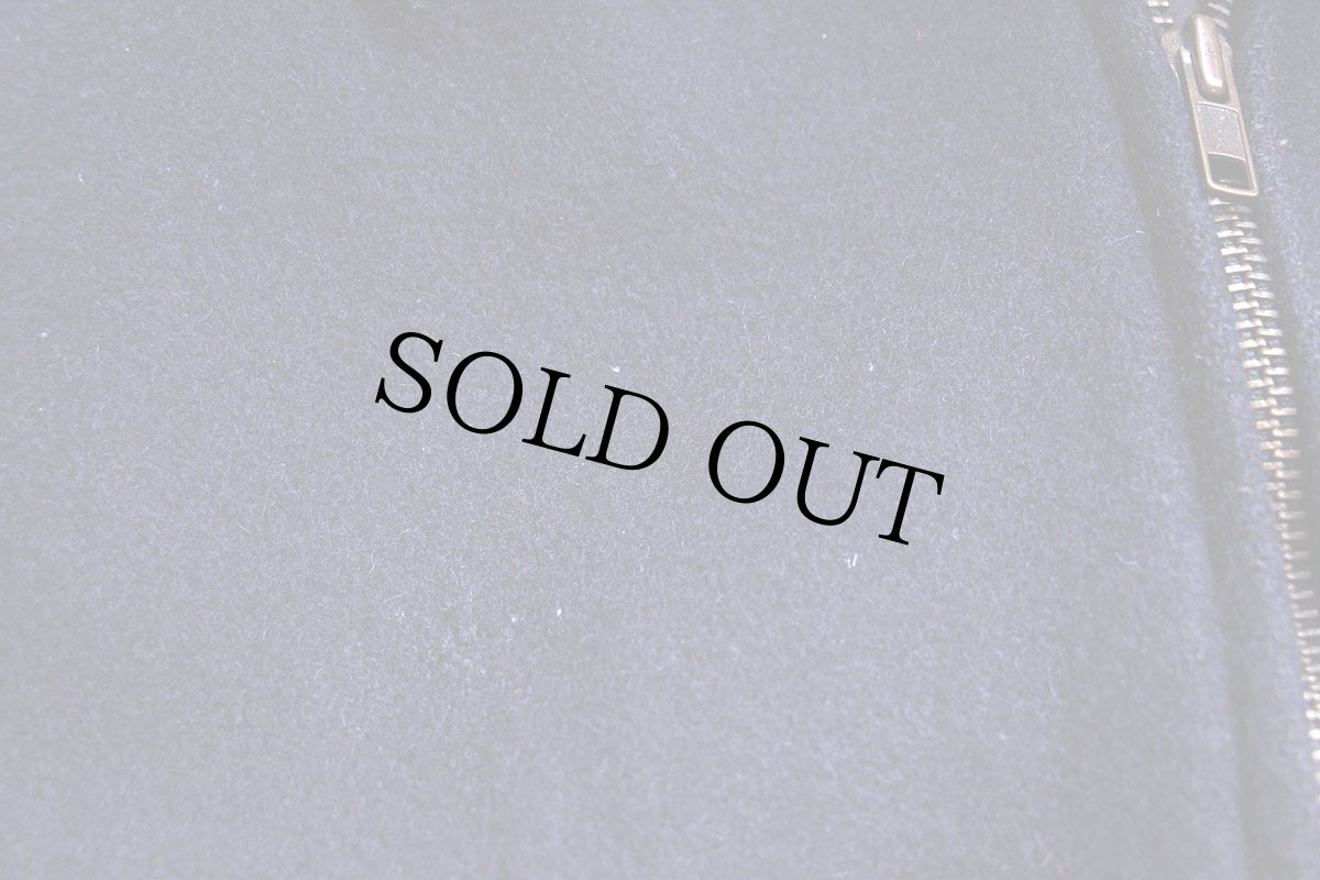 画像9: 80s USA製 Filoede Ford Top Gun フォード ロゴ刺繍 メルトン ウール 袖革スタジャン 紺×アイボリー (9)