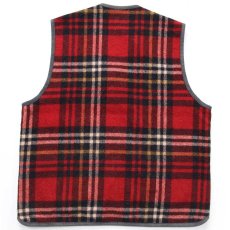 画像2: 90s J.CREW パチポケ タータンチェック ウールベスト S (2)