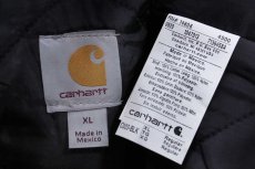 画像4: 未使用★carharttカーハート HYDRAULIC TECHNOLOGIES刺繍 キルティングライナー ダック地 トラディショナルコート 黒 XL (4)