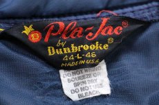画像5: 80s USA製 Pla-Jac Dunbrooke AC-Delco バッテリー 中綿入り ナイロンジャケット 紺 L (5)