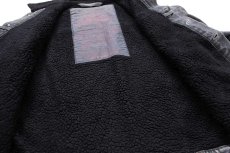 画像6: 00s Levi'sリーバイス ボアライナー 先染め ブラック デニムジャケット 4ポケット 特大★ユーロ (6)