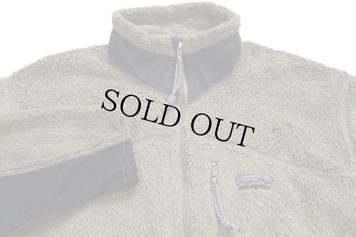 画像3: 訳あり★00s USA製 patagoniaパタゴニア R2 POLARTEC フリースジャケット フィールドグリーン M★刺繍ロゴ (3)