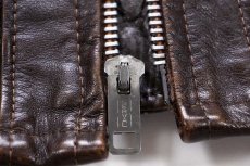 画像6: 70s UNKNOWN シングルライダース レザージャケット 焦げ茶 13 (6)