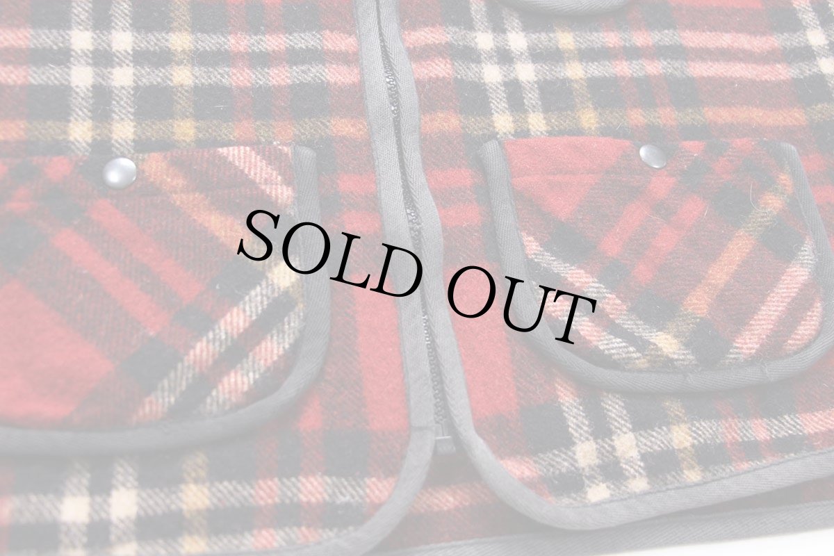 画像6: 90s J.CREW パチポケ タータンチェック ウールベスト S (6)