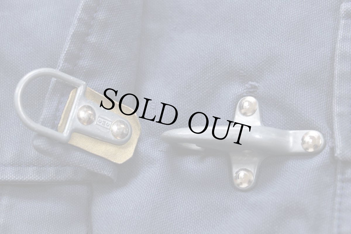 画像8: イタリア製 Fay チンスト&タータンチェック ウールライナー付き コットン キャンバス ファイヤーマンコート 薄紺 フェード L (8)