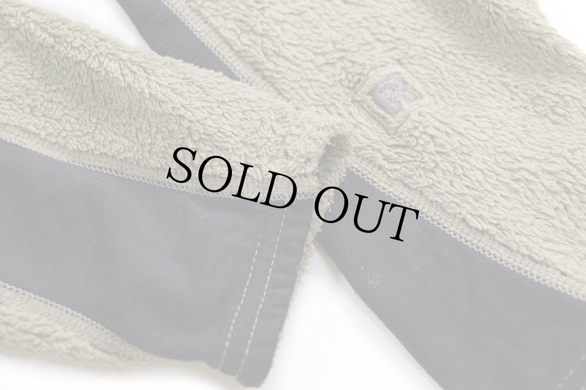 画像6: 訳あり★00s USA製 patagoniaパタゴニア R2 POLARTEC フリースジャケット フィールドグリーン M★刺繍ロゴ (6)