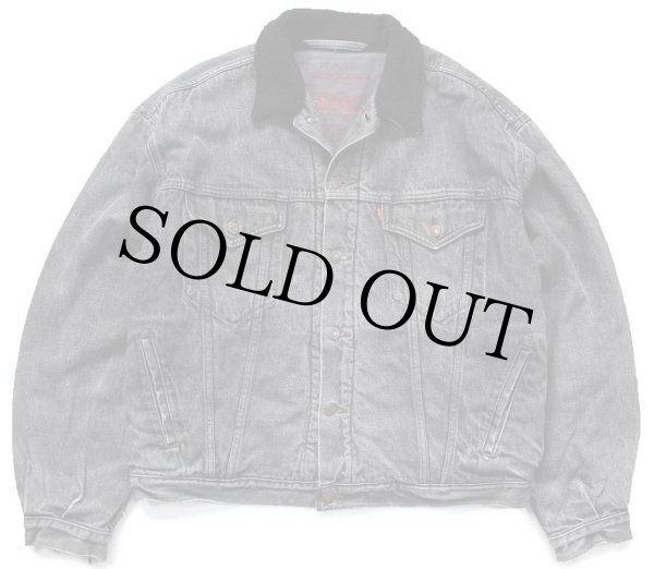 00s Levi'sリーバイス ボアライナー 先染め ブラック デニムジャケット