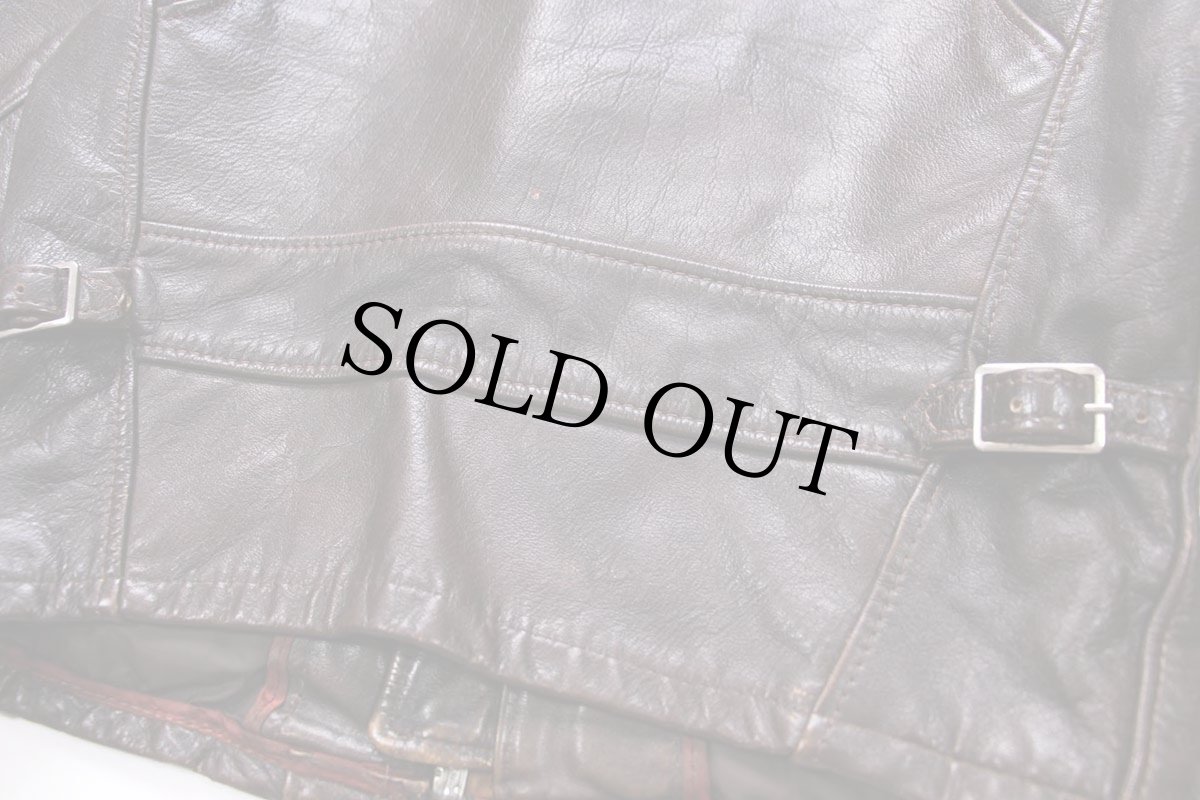 画像7: 70s UNKNOWN シングルライダース レザージャケット 焦げ茶 13 (7)