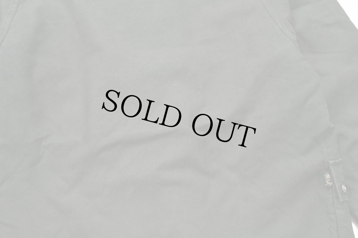 画像9: イタリア製 Fay チンスト&タータンチェック ウールライナー付き コットン キャンバス ファイヤーマンコート 緑 フェード XL (9)