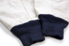 画像7: 80s USA製 Filoede Ford Top Gun フォード ロゴ刺繍 メルトン ウール 袖革スタジャン 紺×アイボリー (7)