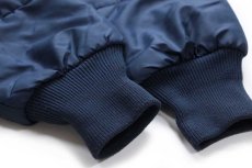 画像8: 80s USA製 Pla-Jac Dunbrooke AC-Delco バッテリー 中綿入り ナイロンジャケット 紺 L (8)