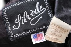 画像4: 80s USA製 Filoede Ford Top Gun フォード ロゴ刺繍 メルトン ウール 袖革スタジャン 紺×アイボリー (4)