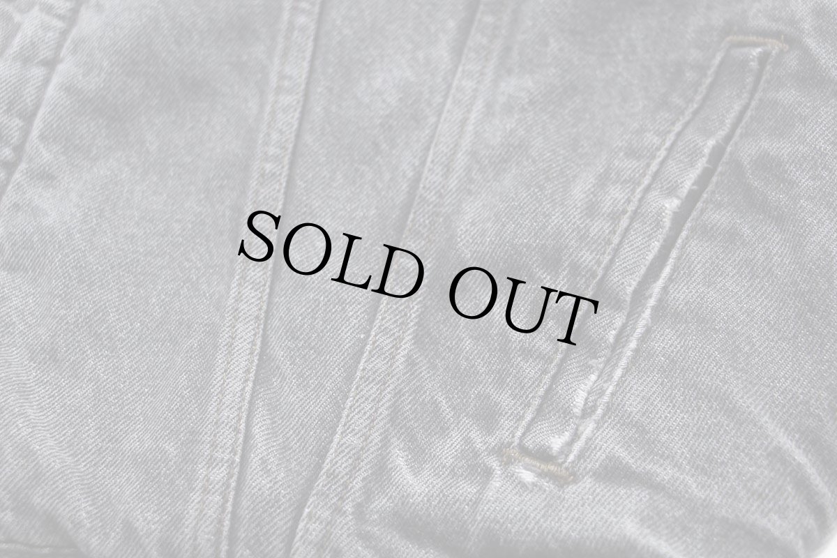 画像8: 00s Levi'sリーバイス ボアライナー 先染め ブラック デニムジャケット 4ポケット 特大★ユーロ (8)