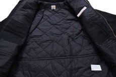 画像6: 未使用★carharttカーハート HYDRAULIC TECHNOLOGIES刺繍 キルティングライナー ダック地 トラディショナルコート 黒 XL (6)