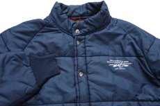 画像3: 80s USA製 Pla-Jac Dunbrooke AC-Delco バッテリー 中綿入り ナイロンジャケット 紺 L (3)