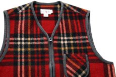 画像3: 90s J.CREW パチポケ タータンチェック ウールベスト S (3)