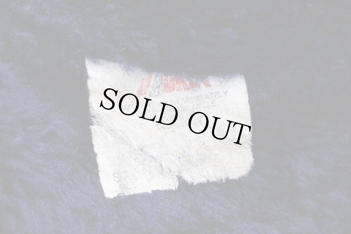 画像4: 70s American Airlines ボーイング767 飛行機 パッチ付き スタンドカラー ボアライナー ナイロンジャケット ボロ 紺 (4)