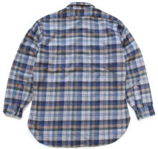 画像2: 70s USA製 PENDLETONペンドルトン タータンチェック ウールシャツ L (2)