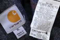 画像5: メキシコ製 carharttカーハート HP Inc刺繍 ブランケットライナー ダック地 チョアコート カバーオール 黒 XL (5)