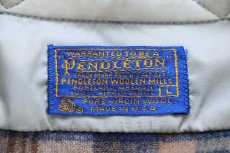 画像4: 70s USA製 PENDLETONペンドルトン タータンチェック ウールシャツ L (4)