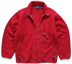 画像1: 訳あり★90s USA製 patagoniaパタゴニア シンチラ フリースジャケット 赤 M (1)