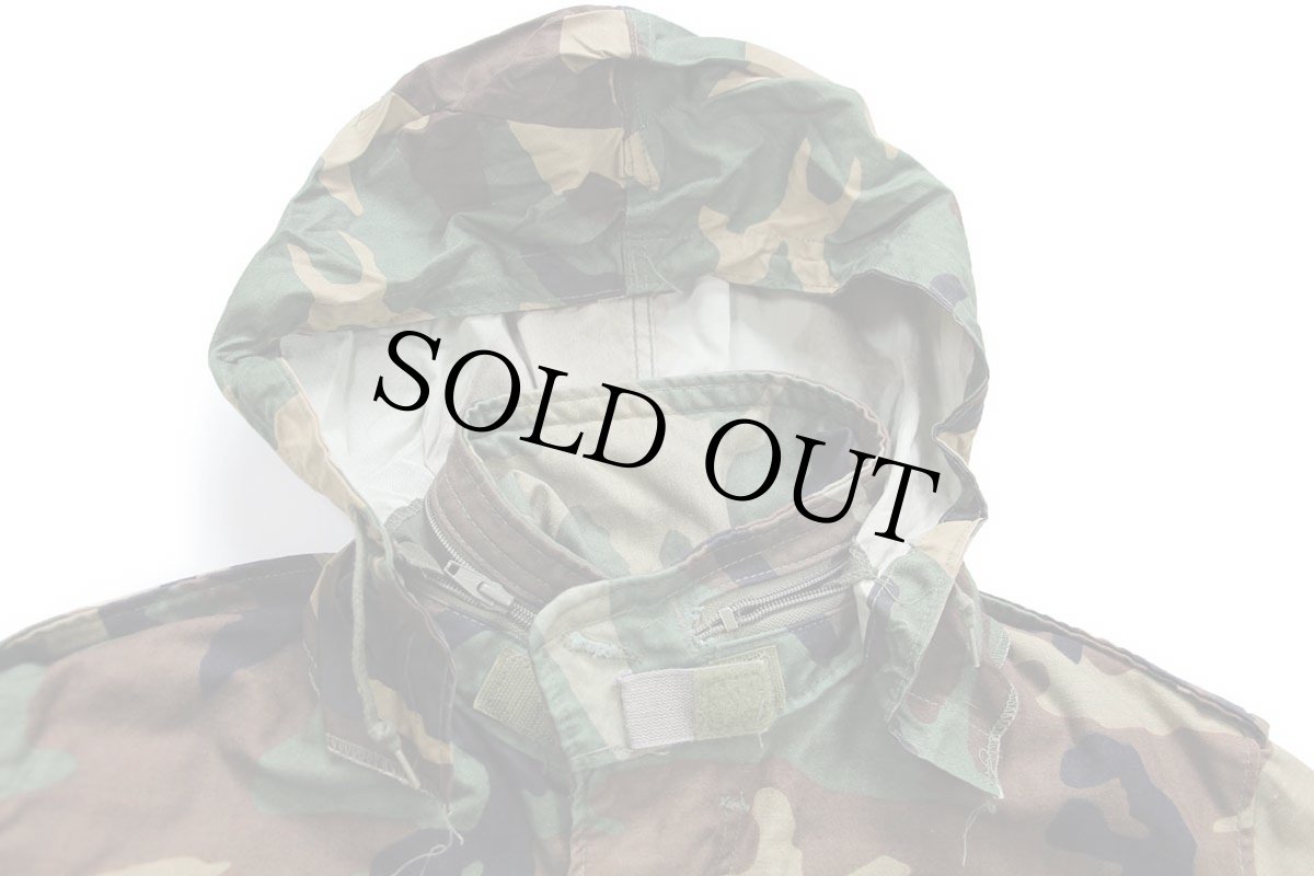 画像4: 80s 米軍 U.S.ARMY パッチ付き ウッドランドカモ M-65 フィールドジャケット S-S (4)