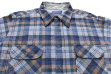 画像3: 70s USA製 PENDLETONペンドルトン タータンチェック ウールシャツ L (3)