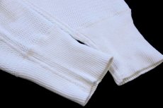 画像6: 70s JCPenney コットン サーマルシャツ ナチュラル M (6)