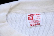 画像5: 80s USA製 ARCTEX コットン サーマルシャツ ナチュラル M (5)