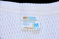 画像5: 70s JCPenney コットン サーマルシャツ ナチュラル M (5)